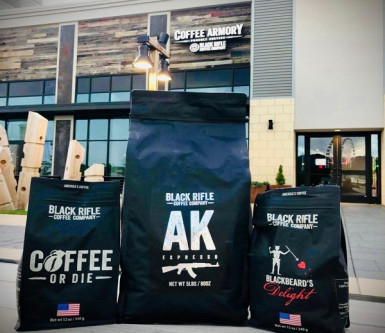 The Coffee Armory proudly serving Black Rifle Coffee Company 