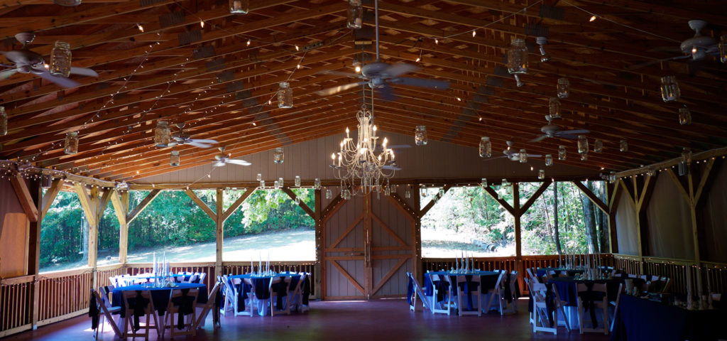 Photo by Bluff Mountain Inn. The Barn during a wedding.