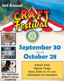 41st Annual Pigeon Forge Rotary Club Craft Fair