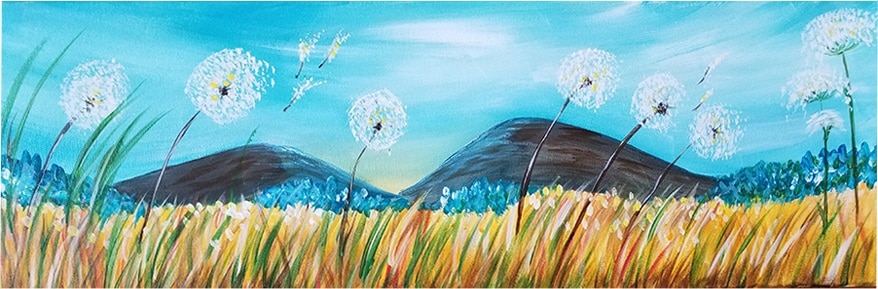 Brushes & Brew Windy Wishes Painting Class