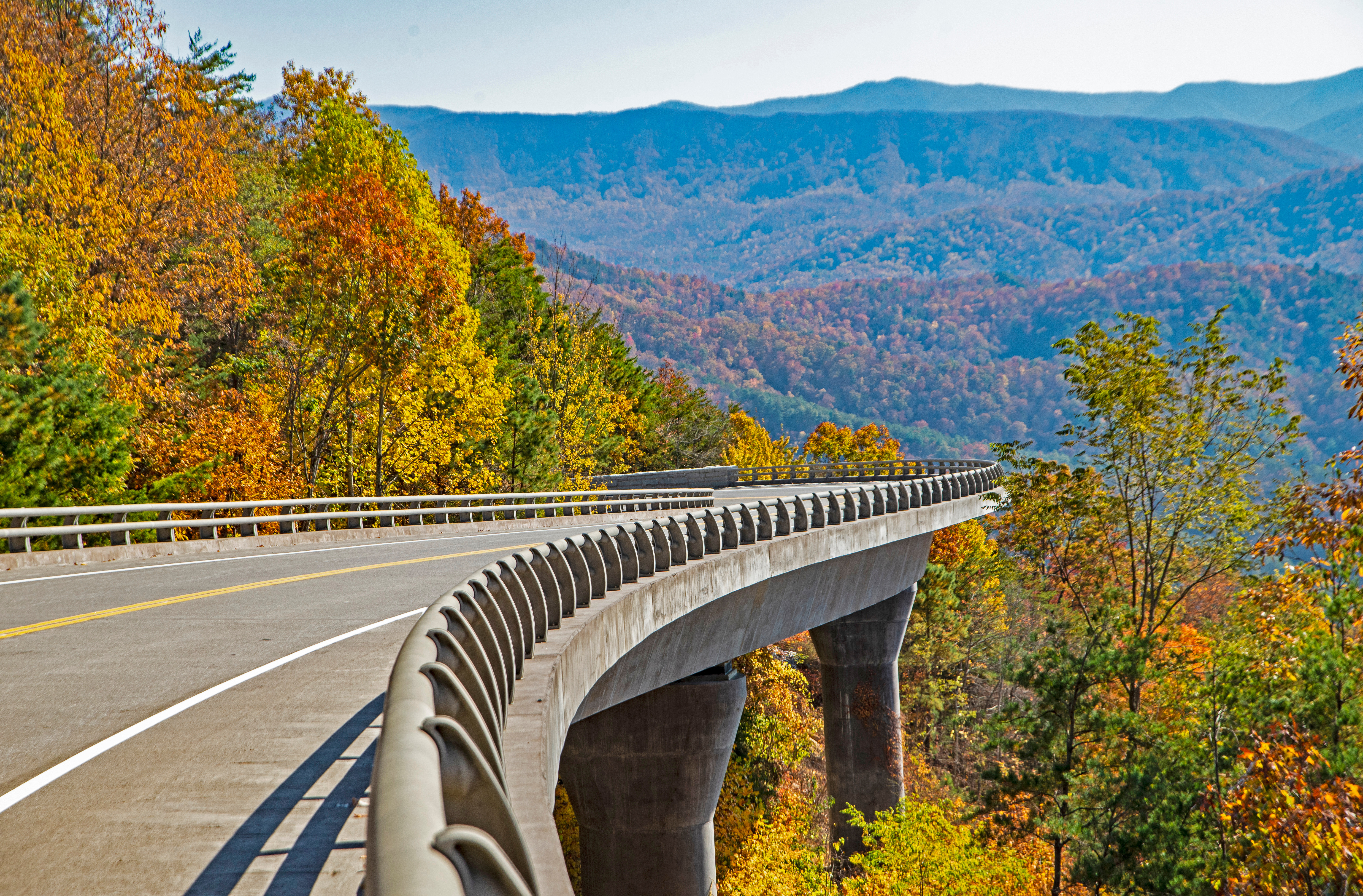 Image of new addition to Foothills Parkway in the Great Smoky Mountains National Park