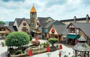 The Incredible Christmas Place in Pigeon Forge, TN. Looks like a Christmas Village from a painting. 